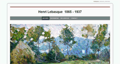 Desktop Screenshot of henrilebasque.com