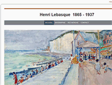 Tablet Screenshot of henrilebasque.com